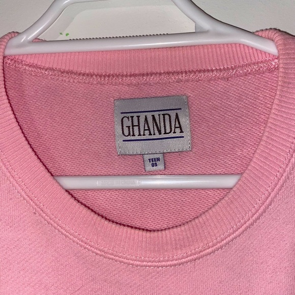 Ghanda Shirts & Tops Ghanda Crew Necklight Pink Poshmark